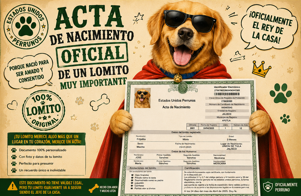ACTA DE NACIMIENTO PARA LOMITO (DIGITAL)